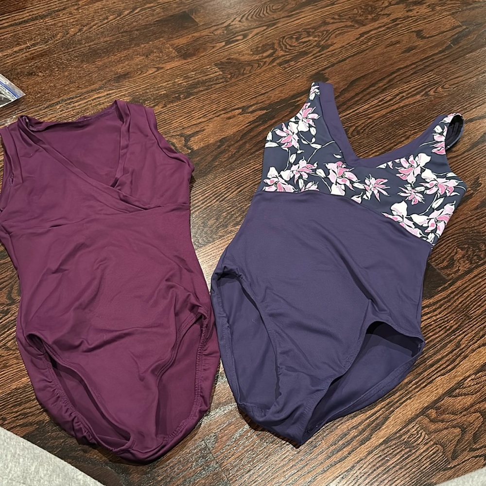 purple leotards